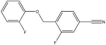 3-fluoro-4-[(2-fluorophenoxy)methyl]benzonitrile 구조식 이미지