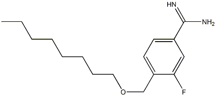 3-fluoro-4-[(octyloxy)methyl]benzene-1-carboximidamide Structure