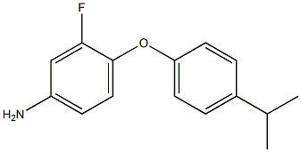 3-fluoro-4-[4-(propan-2-yl)phenoxy]aniline Structure