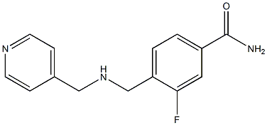 3-fluoro-4-{[(pyridin-4-ylmethyl)amino]methyl}benzamide Structure