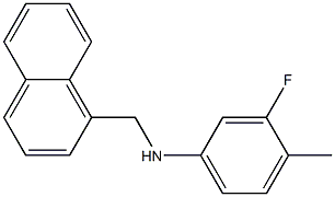 3-fluoro-4-methyl-N-(naphthalen-1-ylmethyl)aniline Structure