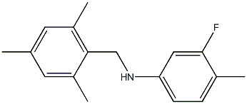 3-fluoro-4-methyl-N-[(2,4,6-trimethylphenyl)methyl]aniline Structure