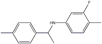 3-fluoro-4-methyl-N-[1-(4-methylphenyl)ethyl]aniline Structure