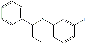 3-fluoro-N-(1-phenylpropyl)aniline 구조식 이미지