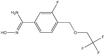 3-fluoro-N'-hydroxy-4-[(2,2,2-trifluoroethoxy)methyl]benzenecarboximidamide Structure