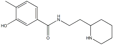 3-hydroxy-4-methyl-N-(2-piperidin-2-ylethyl)benzamide Structure