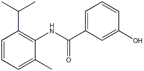 3-hydroxy-N-[2-methyl-6-(propan-2-yl)phenyl]benzamide 구조식 이미지