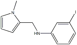 3-iodo-N-[(1-methyl-1H-pyrrol-2-yl)methyl]aniline 구조식 이미지