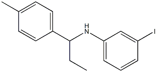 3-iodo-N-[1-(4-methylphenyl)propyl]aniline 구조식 이미지