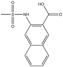 3-methanesulfonamidonaphthalene-2-carboxylic acid Structure