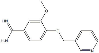 3-methoxy-4-(pyridin-3-ylmethoxy)benzenecarboximidamide 구조식 이미지