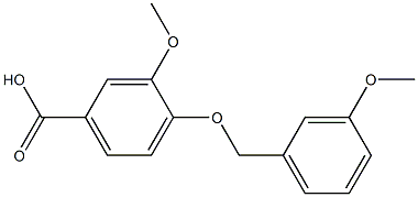 3-methoxy-4-[(3-methoxyphenyl)methoxy]benzoic acid Structure