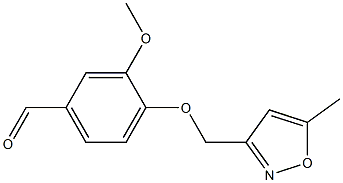 3-methoxy-4-[(5-methyl-1,2-oxazol-3-yl)methoxy]benzaldehyde 구조식 이미지