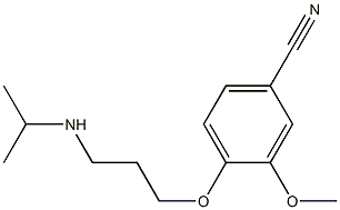 3-methoxy-4-[3-(propan-2-ylamino)propoxy]benzonitrile 구조식 이미지