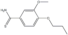 3-methoxy-4-propoxybenzenecarbothioamide 구조식 이미지