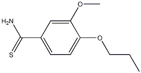 3-methoxy-4-propoxybenzenecarbothioamide Structure