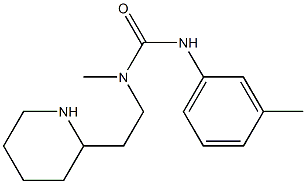3-methyl-1-(3-methylphenyl)-3-[2-(piperidin-2-yl)ethyl]urea Structure