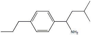 3-methyl-1-(4-propylphenyl)butan-1-amine 구조식 이미지