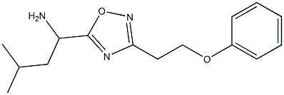 3-methyl-1-[3-(2-phenoxyethyl)-1,2,4-oxadiazol-5-yl]butan-1-amine 구조식 이미지