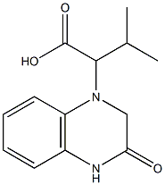 3-methyl-2-(3-oxo-1,2,3,4-tetrahydroquinoxalin-1-yl)butanoic acid Structure