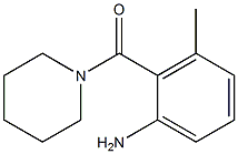 3-methyl-2-(piperidin-1-ylcarbonyl)aniline Structure