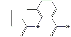 3-methyl-2-[(3,3,3-trifluoropropanoyl)amino]benzoic acid Structure