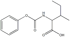 3-methyl-2-[(phenoxycarbonyl)amino]pentanoic acid Structure