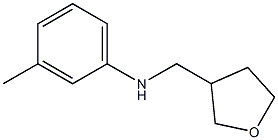 3-methyl-N-(oxolan-3-ylmethyl)aniline 구조식 이미지