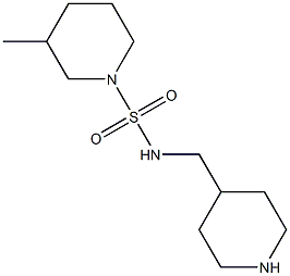 3-methyl-N-(piperidin-4-ylmethyl)piperidine-1-sulfonamide 구조식 이미지