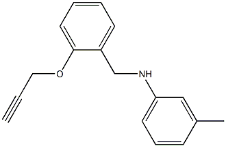 3-methyl-N-{[2-(prop-2-yn-1-yloxy)phenyl]methyl}aniline Structure