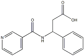 3-phenyl-3-[(pyridin-3-ylcarbonyl)amino]propanoic acid 구조식 이미지