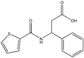 3-phenyl-3-[(thien-2-ylcarbonyl)amino]propanoic acid 구조식 이미지