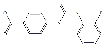 4-({[(2-fluorophenyl)amino]carbonyl}amino)benzoic acid Structure