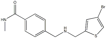 4-({[(4-bromothiophen-2-yl)methyl]amino}methyl)-N-methylbenzamide Structure