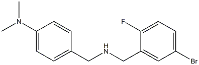 4-({[(5-bromo-2-fluorophenyl)methyl]amino}methyl)-N,N-dimethylaniline Structure