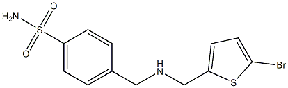 4-({[(5-bromothiophen-2-yl)methyl]amino}methyl)benzene-1-sulfonamide 구조식 이미지