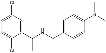 4-({[1-(2,5-dichlorophenyl)ethyl]amino}methyl)-N,N-dimethylaniline Structure