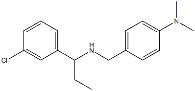 4-({[1-(3-chlorophenyl)propyl]amino}methyl)-N,N-dimethylaniline 구조식 이미지