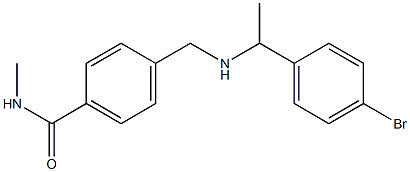 4-({[1-(4-bromophenyl)ethyl]amino}methyl)-N-methylbenzamide 구조식 이미지