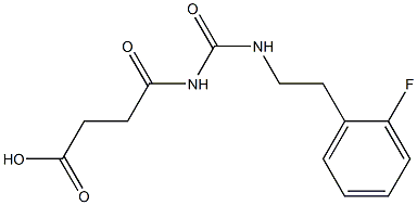 4-({[2-(2-fluorophenyl)ethyl]carbamoyl}amino)-4-oxobutanoic acid 구조식 이미지