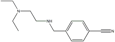 4-({[2-(diethylamino)ethyl]amino}methyl)benzonitrile Structure