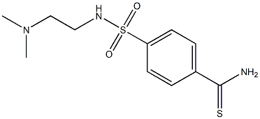 4-({[2-(dimethylamino)ethyl]amino}sulfonyl)benzenecarbothioamide 구조식 이미지