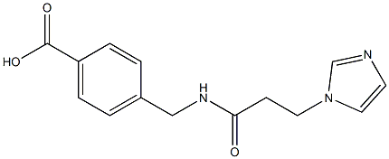 4-({[3-(1H-imidazol-1-yl)propanoyl]amino}methyl)benzoic acid 구조식 이미지