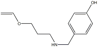 4-({[3-(ethenyloxy)propyl]amino}methyl)phenol Structure