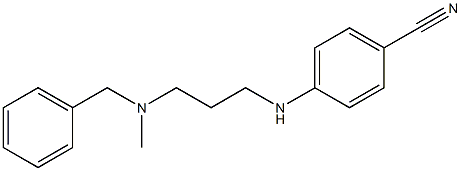 4-({3-[benzyl(methyl)amino]propyl}amino)benzonitrile 구조식 이미지