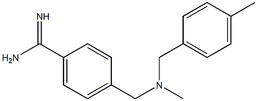 4-({methyl[(4-methylphenyl)methyl]amino}methyl)benzene-1-carboximidamide Structure