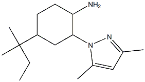 4-(1,1-dimethylpropyl)-2-(3,5-dimethyl-1H-pyrazol-1-yl)cyclohexanamine Structure