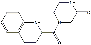 4-(1,2,3,4-tetrahydroquinolin-2-ylcarbonyl)piperazin-2-one 구조식 이미지