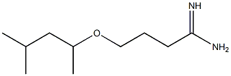 4-(1,3-dimethylbutoxy)butanimidamide Structure