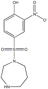 4-(1,4-diazepane-1-sulfonyl)-2-nitrophenol 구조식 이미지